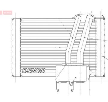 Výparník, klimatizace DENSO DEV07005