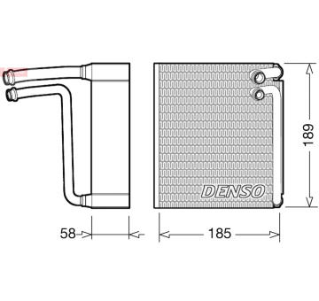 Výparník, klimatizace DENSO DEV09025
