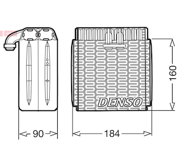 Výparník, klimatizace DENSO DEV23001