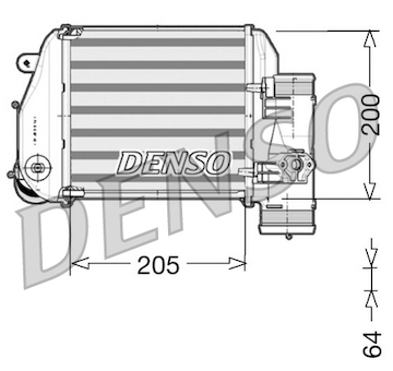 chladič turba DENSO DIT02024