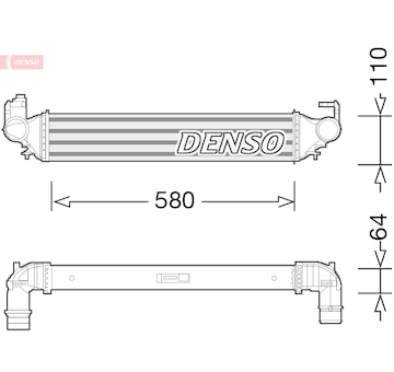 Chladič turba DENSO DIT09117