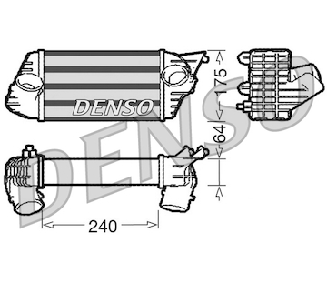 chladič turba DENSO DIT09120