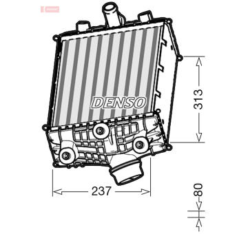 Chladič plniaceho vzduchu DENSO DIT28002