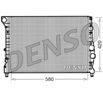 Chladič, chlazení motoru DENSO DRM01001