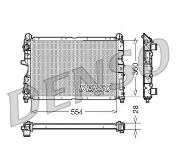 Chladič, chlazení motoru DENSO DRM01003