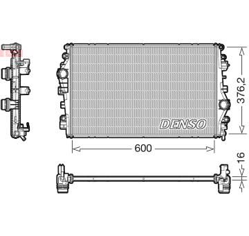 Chladič, chlazení motoru DENSO DRM01009