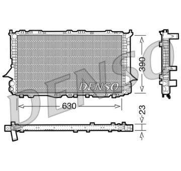 Chladič, chlazení motoru DENSO DRM02002