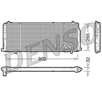 Chladič, chlazení motoru DENSO DRM02004