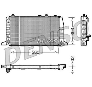 Chladič, chlazení motoru DENSO DRM02011