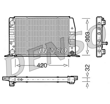 Chladič motora DENSO DRM02012