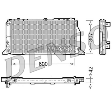 Chladič, chlazení motoru DENSO DRM02013