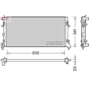 Chladič, chlazení motoru DENSO DRM02015