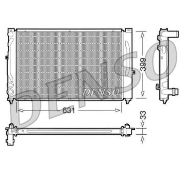 Chladič, chlazení motoru DENSO DRM02020