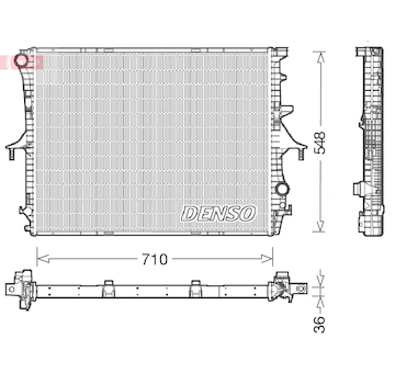 Chladič, chlazení motoru DENSO DRM02026