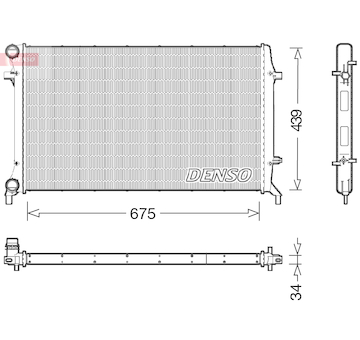 Chladič, chlazení motoru DENSO DRM02027