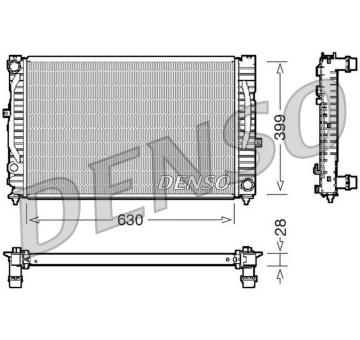 Chladič, chlazení motoru DENSO DRM02032