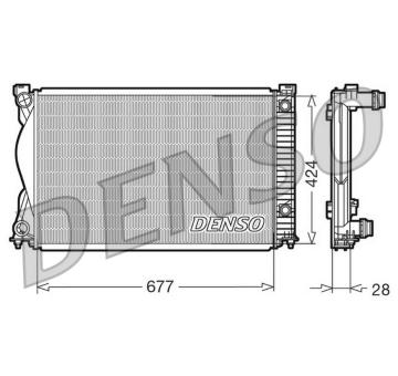 Chladič motora DENSO DRM02037