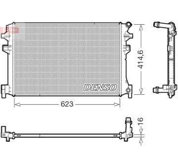 Chladič, chlazení motoru DENSO DRM02048