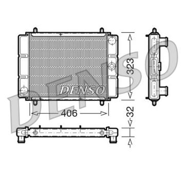 Chladič, chlazení motoru DENSO DRM03001