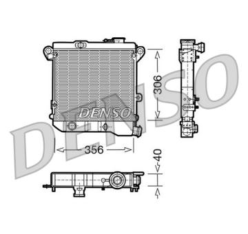 Chladič, chlazení motoru DENSO DRM04001