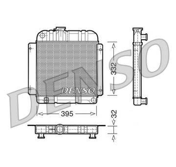 Chladič, chlazení motoru DENSO DRM05001