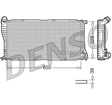 Chladič, chlazení motoru DENSO DRM05002