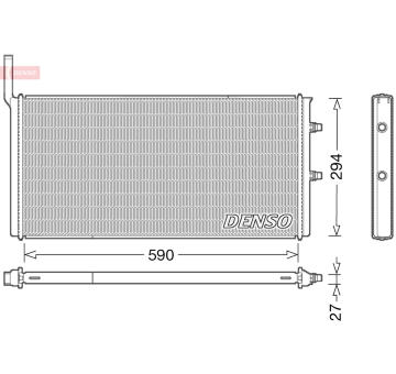 Chladič, chlazení motoru DENSO DRM05009