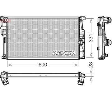 Chladič, chlazení motoru DENSO DRM05014