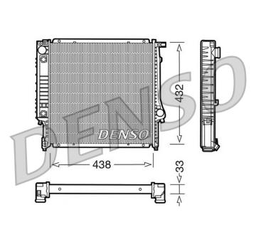 Chladič, chlazení motoru DENSO DRM05021