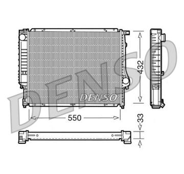 Chladič, chlazení motoru DENSO DRM05023