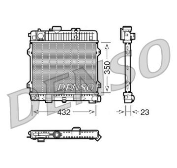 Chladič, chlazení motoru DENSO DRM05024