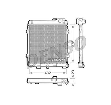 Chladič, chlazení motoru DENSO DRM05031