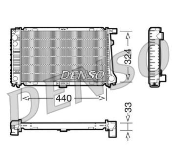 Chladič, chlazení motoru DENSO DRM05032