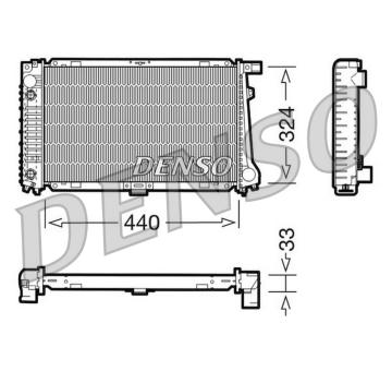 Chladič, chlazení motoru DENSO DRM05033