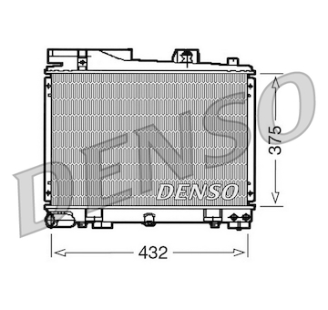 Chladič, chlazení motoru DENSO DRM05034