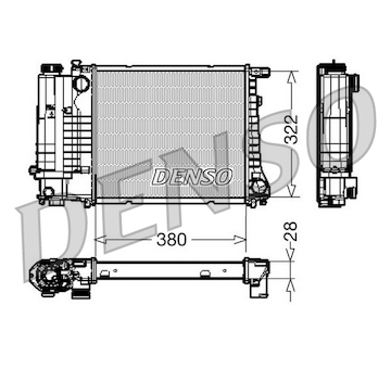 Chladič, chlazení motoru DENSO DRM05044