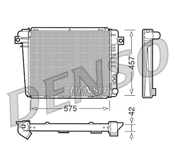 Chladič, chlazení motoru DENSO DRM05050