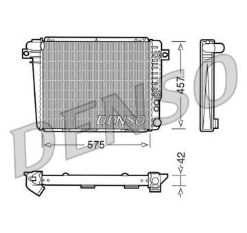 Chladič, chlazení motoru DENSO DRM05051