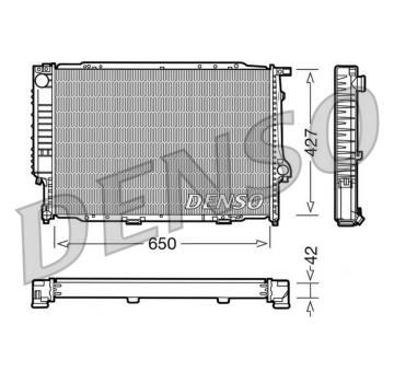 Chladič, chlazení motoru DENSO DRM05056