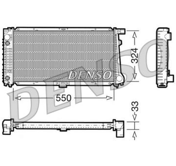 Chladič, chlazení motoru DENSO DRM05059