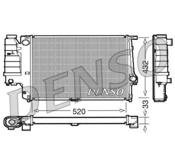 Chladič, chlazení motoru DENSO DRM05063