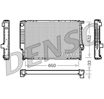 Chladič, chlazení motoru DENSO DRM05066