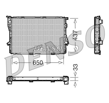 Chladič, chlazení motoru DENSO DRM05067