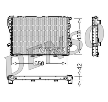 Chladič, chlazení motoru DENSO DRM05068