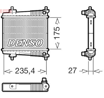 Chladič, chlazení motoru DENSO DRM05078