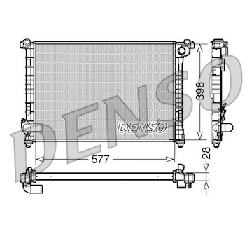 Chladič, chlazení motoru DENSO DRM05100