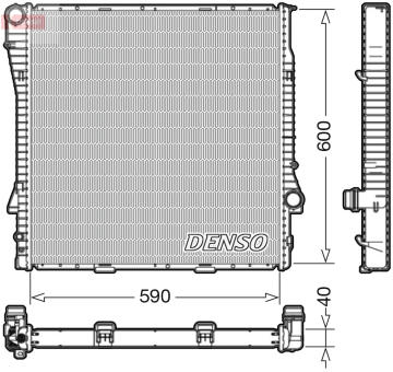 Chladič, chlazení motoru DENSO DRM05112