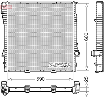 Chladič, chlazení motoru DENSO DRM05113