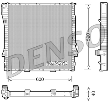 Chladič, chlazení motoru DENSO DRM05114