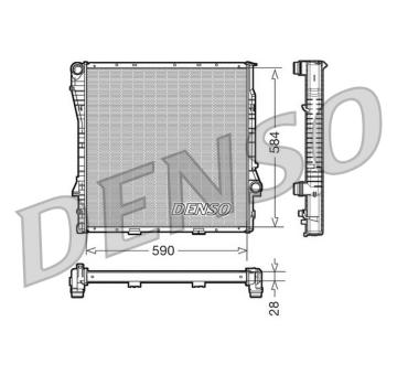 Chladič, chlazení motoru DENSO DRM05115